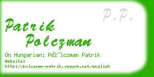 patrik polczman business card